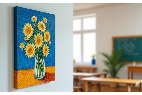 High-resolution Van Gogh artwork prints for classroom display