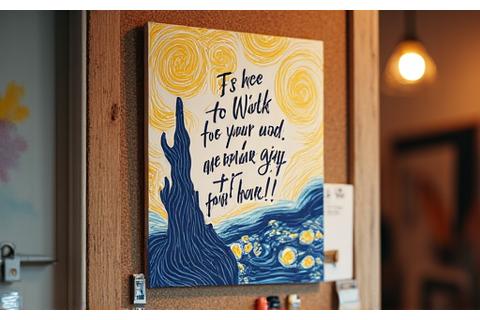 Motivational posters with inspiring art quotes